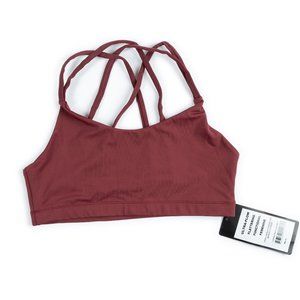 NEW VIE ACTIVE Lindsay Bra Burgundy yoga sports bra size M